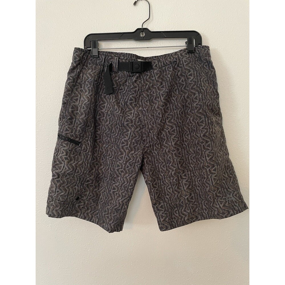 Alpine Designs Shorts Men's Blue Cargo Hiking Belted Board Shorts Medium